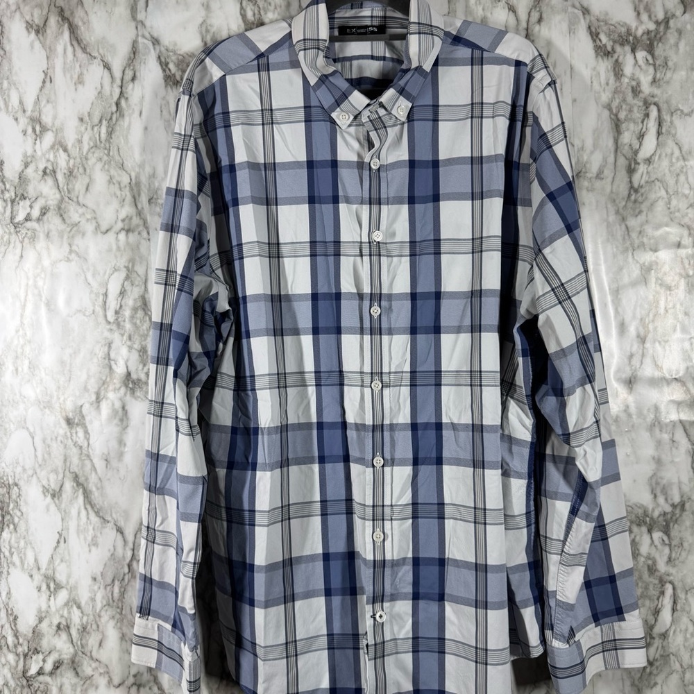 Express Shirt Men XL 17-17 1/2 Button Down Extra Slim Fit